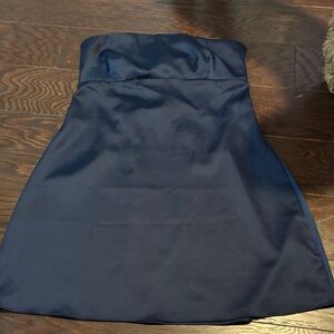 Urban Outfitters Navy Strapless Dress